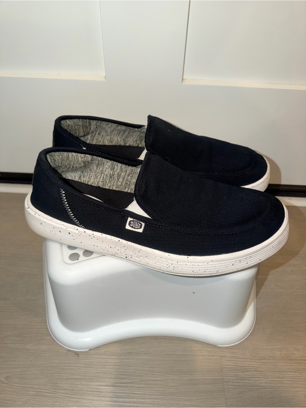 Hey Dude Black Loafers Mens Size 11
